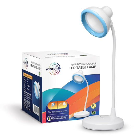 Wipro 6W Rechargeable LED Table Lamp